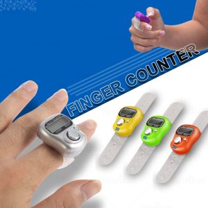 Digital Finger Tally Counter with Adjustable Ring Strap, Portable Handheld Click Counter for Sports, Golf, Knitting, Row Counting & Attendance (Random Colors) - Image 3