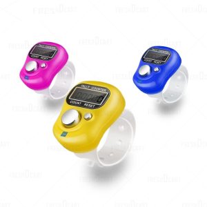 Digital Finger Tally Counter with Adjustable Ring Strap, Portable Handheld Click Counter for Sports, Golf, Knitting, Row Counting & Attendance (Random Colors) - Image 5