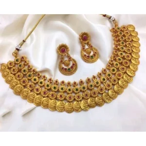 Women's Jewellery Set (Red And Green, Free Size) - Image 1