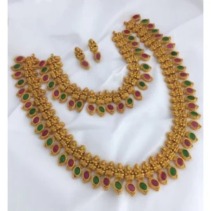 Women's Jewellery Set (Red And Green, Free Size) - Image 1