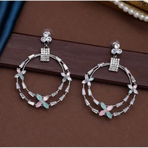 Women's Multi Color Stone Earrings - Image 1