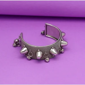 Women's Silver Color Oxidised Adjustable Bracelet - Image 2