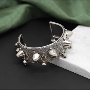 Women's Silver Color Oxidised Adjustable Bracelet - Image 1