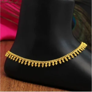 Women's Gold Color Anklets (Free Size: Upto 10") - Image 1